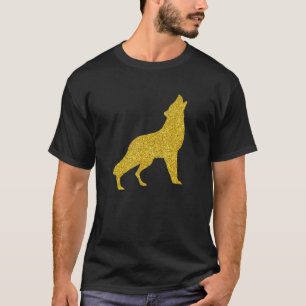 T-shirt German Shepherd Wolf Dog Golden Vintage Animal