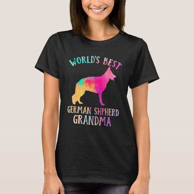 T-shirt German Shepherd  Worldu2019s Best German Shepherd  (Devant)