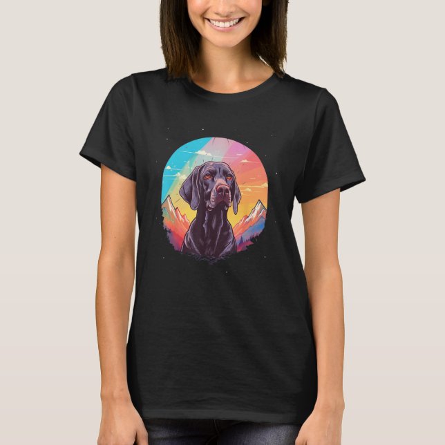 T-shirt German Shorthaired Pointer Men Women Kids (Devant)