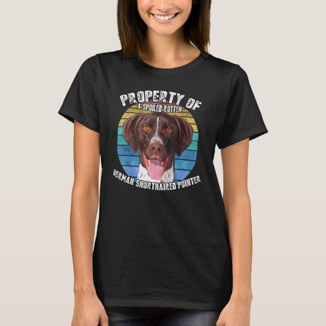 T-shirt German Shorthaired Pointer Property Of Retro (Devant)