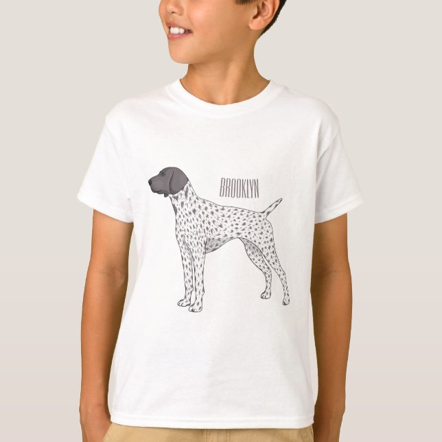 T-shirt German Shorthred Pointer dog (Devant)