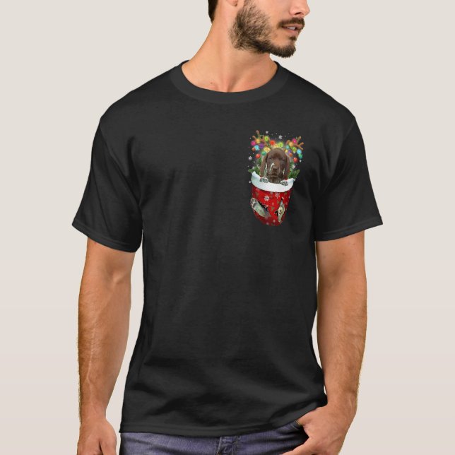 T-shirt German Shorthred Pointer Snow Pocket Dogs Chris (Devant)