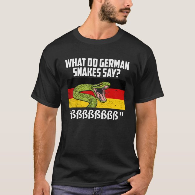 T-shirt German snakes German snake saying snake owner (Devant)
