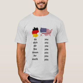 T-shirt German vs. English - You - YouDich