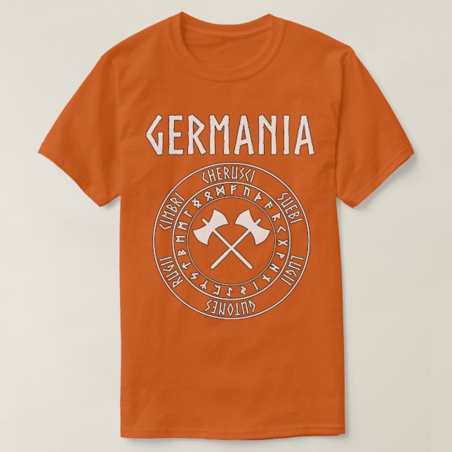 T-shirt Germanie Tribus de l'Allemagne ancienne (Design devant)