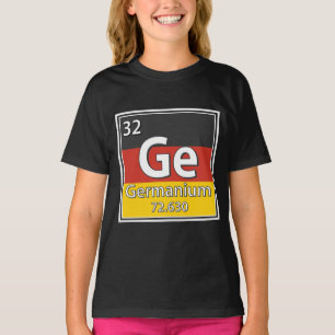 T-shirt Germanium - Allemagne Drapeau allemand Science