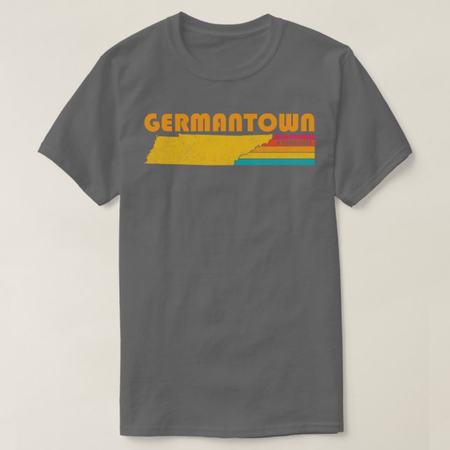 T-shirt Germantown Tennessee Souvenir Vintage (Design devant)