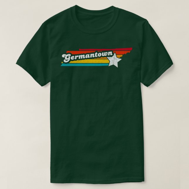 T-shirt Germantown Tennessee Vintage Souvenir détendu 1 (Design devant)