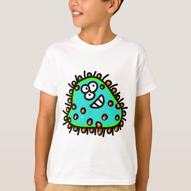 T-shirt Germe tacheté de bande dessinée (Devant)