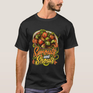 T-shirt Germes Et Cries Vegan Thanksgiving Plante Basé