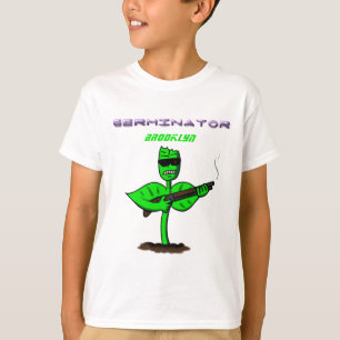 T-shirt Germinator cyborg plante dessin humoristique
