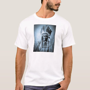T-shirt Geronimo dans le cru principal de robe cyan