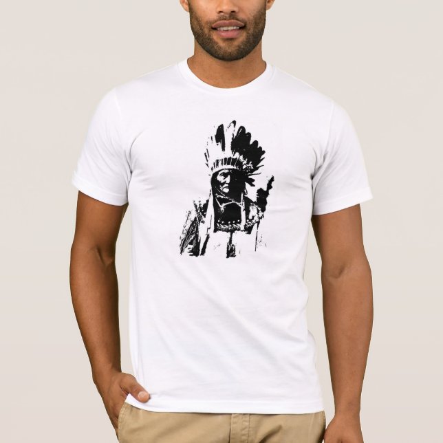 T-shirt Geronimo noir et blanc (Devant)