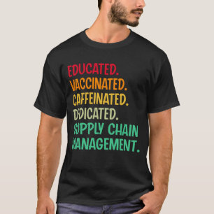 T-shirt Gestion de la chaîne d'approvisionnement. Café vac