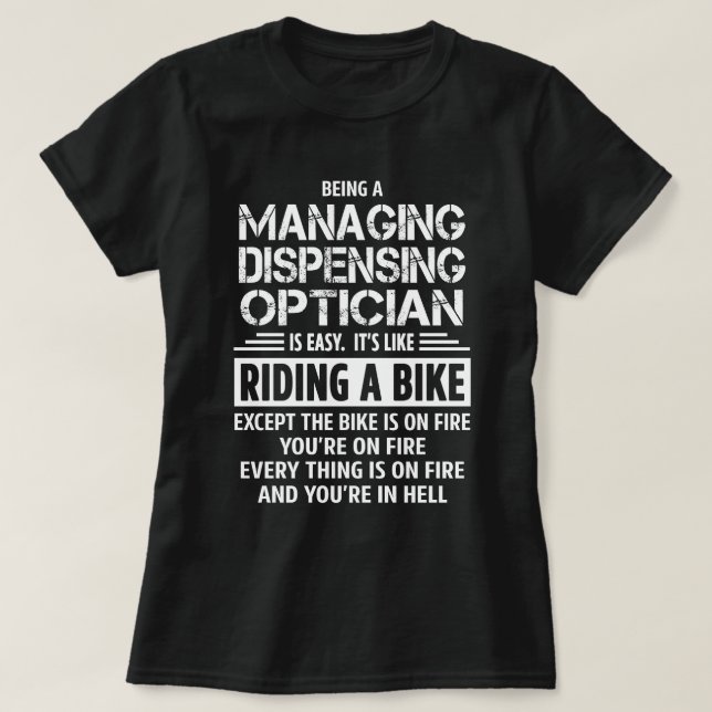 T-shirt Gestion de l'Opticien Dispensant (Design devant)
