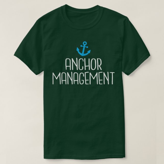 T-shirt Gestion des Ancres Bateau Capitaines marins (Design devant)