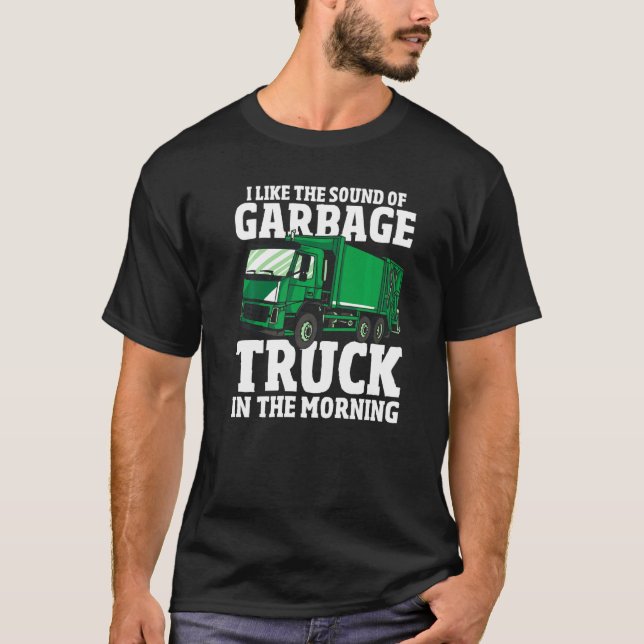 T-shirt Gestion des déchets Camion Camion Camion Chauffeur (Devant)