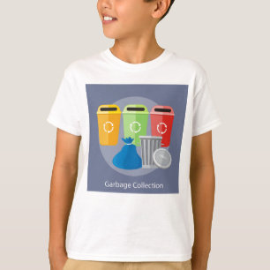 T-shirt Gestion des déchets de collecte des ordures Récupé