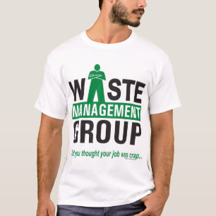 T-shirt Gestion des déchets sur le blanc