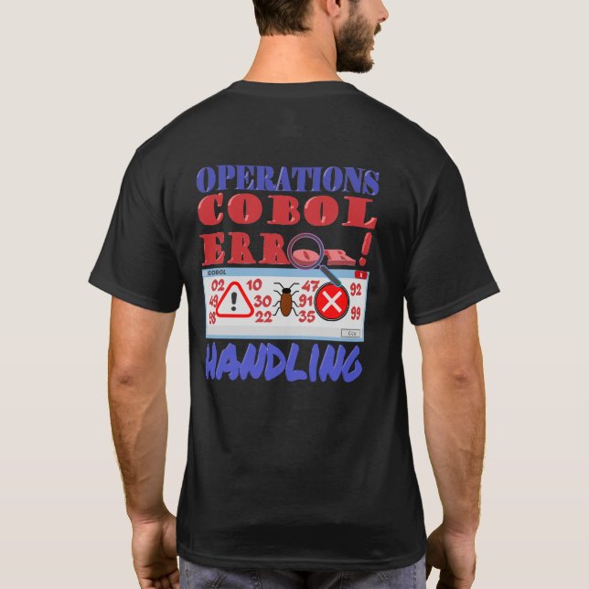 T-shirt Gestion des erreurs de programmation Cobol (Dos)