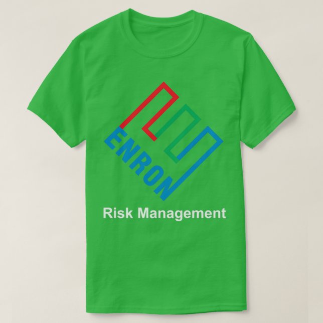 T-shirt Gestion des risques Enron (Design devant)