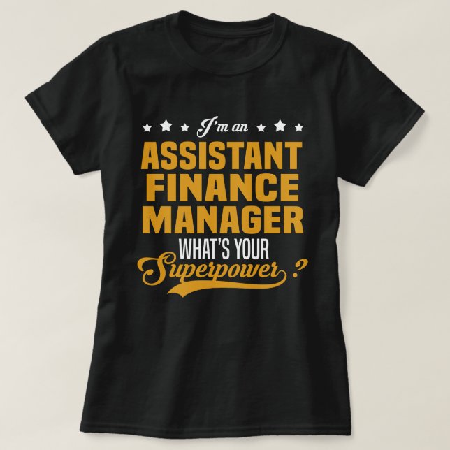 T-shirt Gestionnaire adjoint des finances (Design devant)
