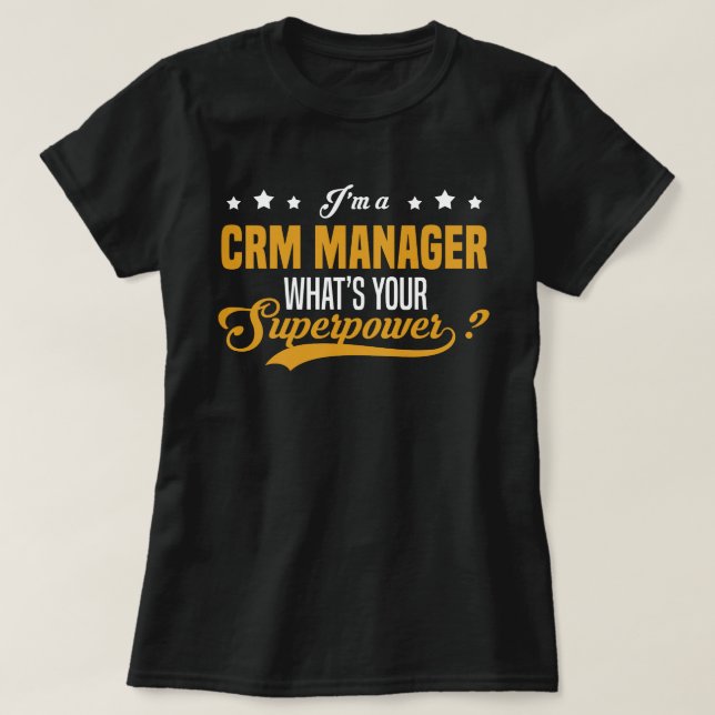 T-shirt Gestionnaire CRM (Design devant)