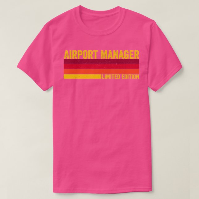 T-shirt Gestionnaire d'aéroport (Design devant)
