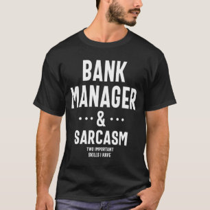 T-shirt Gestionnaire de banque Titre du travail Profession