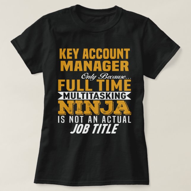 T-shirt Gestionnaire de comptes clés (Design devant)