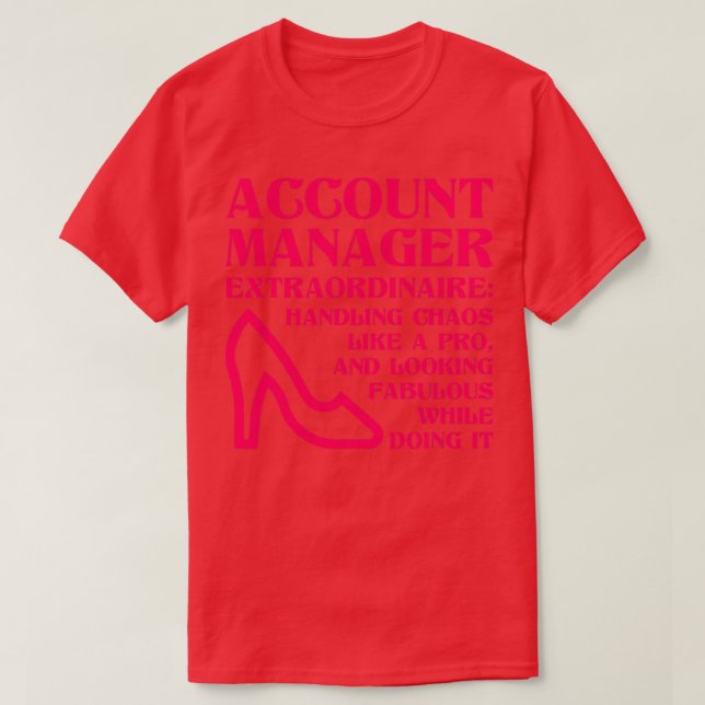 T-shirt Gestionnaire de comptes Femme1 (Design devant)
