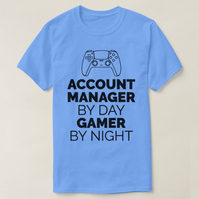 T-shirt Gestionnaire de comptes Gamer1 (Design devant)
