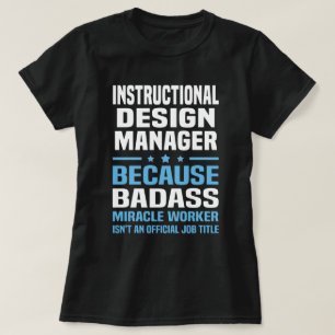 T-shirt Gestionnaire de conception pédagogique