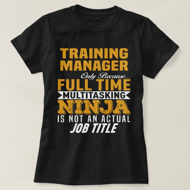 T-shirt Gestionnaire de formation (Design devant)