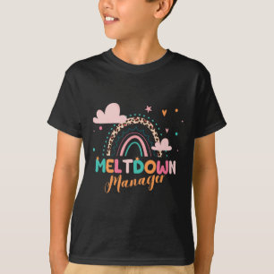 T-shirt Gestionnaire de fusion après l'école Fournisseur d