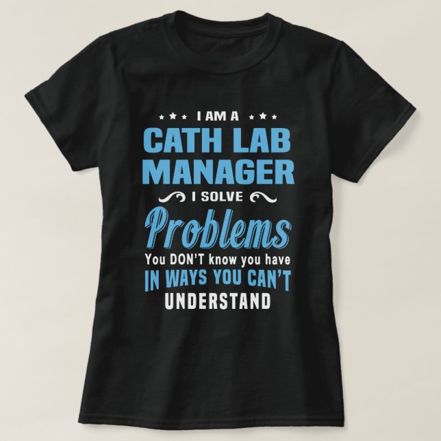 T-shirt Gestionnaire de laboratoires (Design devant)