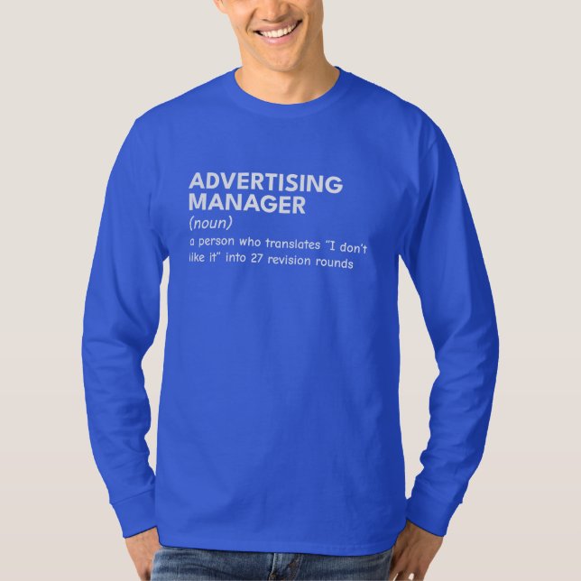 T-shirt Gestionnaire de marketing (Devant)