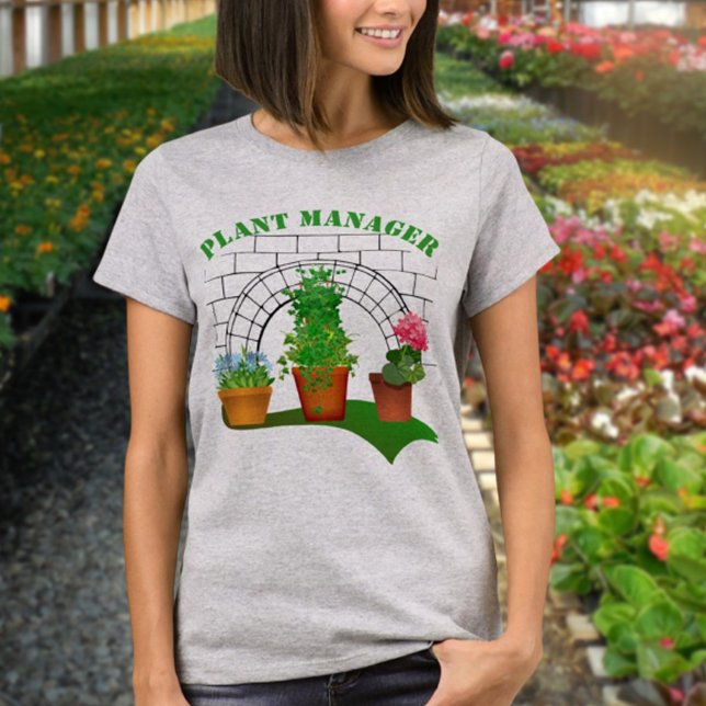 T-shirt Gestionnaire de Plante Fleurs Potées Drôle (Créateur téléchargé)