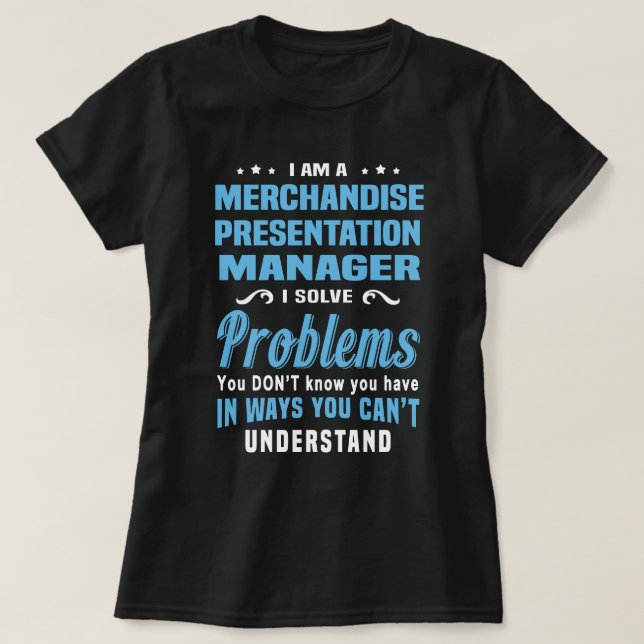 T-shirt Gestionnaire de présentation de marchandises (Design devant)