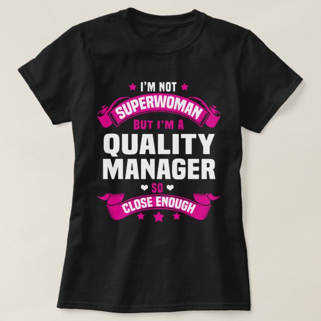 T-shirt Gestionnaire de qualité (Design devant)