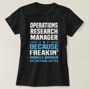 T-shirt Gestionnaire de recherche opérationnelle