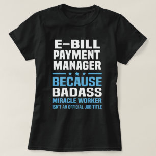 T-shirt Gestionnaire de règlements de facturation électron