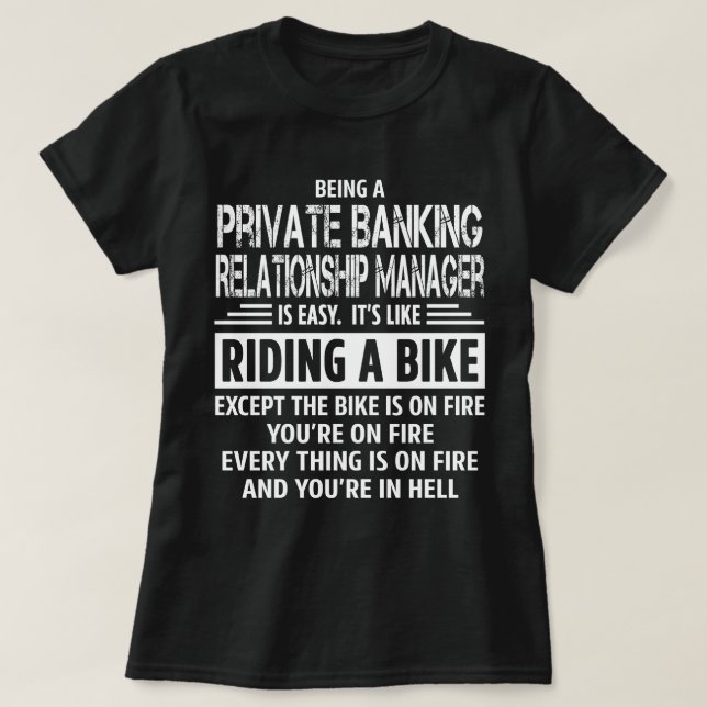 T-shirt Gestionnaire de relations bancaires privées (Design devant)