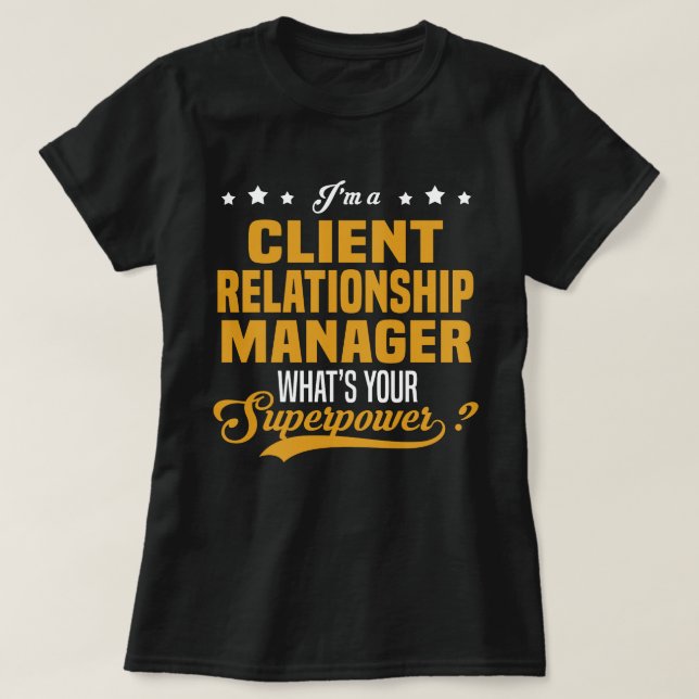 T-shirt Gestionnaire de relations clients (Design devant)