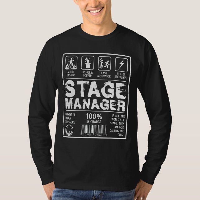 T-shirt Gestionnaire de scène Solution du problème esthéti (Devant)