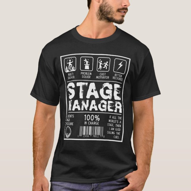 T-shirt Gestionnaire de scène Solution du problème esthéti (Devant)