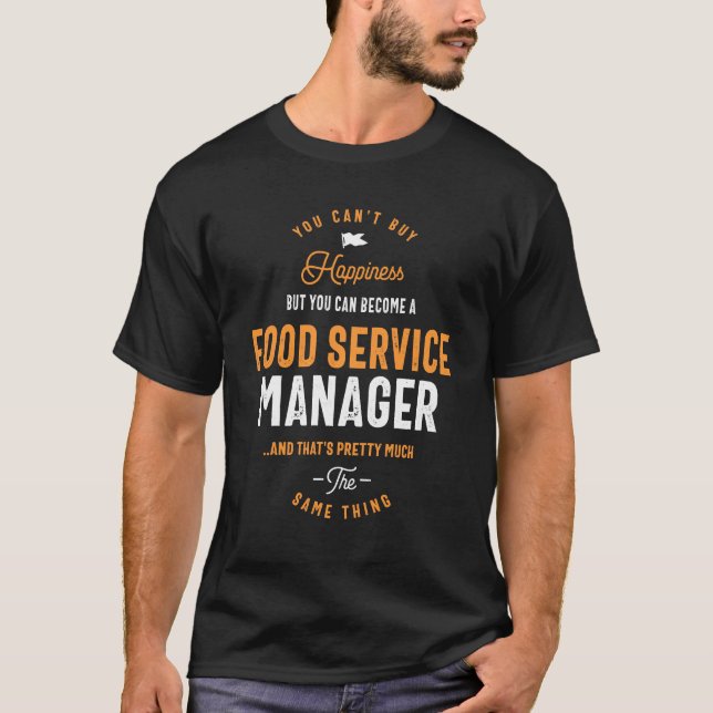 T-shirt Gestionnaire de service alimentaire (Devant)