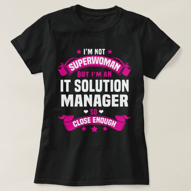 T-shirt Gestionnaire de solutions informatiques (Design devant)
