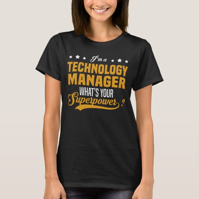 T-shirt Gestionnaire de technologies (Devant)