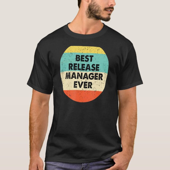 T-shirt Gestionnaire de versions Meilleur gestionnaire de  (Devant)
